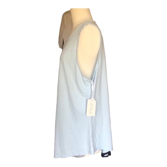 Stylus NWT Comfortable Modal Polyester Tank, Light Blue, Extra Extra Large - Picture 5 of 12